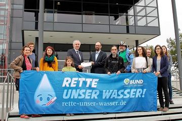 Aktion des BUND Sachsen zum Wasseraktionstag am 13. September 2018