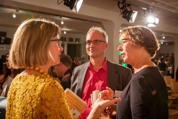 Im Gespräch: Ann-Kathrin Schneider (BUND-Klimaschutz-Expertin), Ernst-Christoph Stolpger (stellv. BUND-Vorsitzender), Hanna Gersmann (Journalistin und Moderatorin)