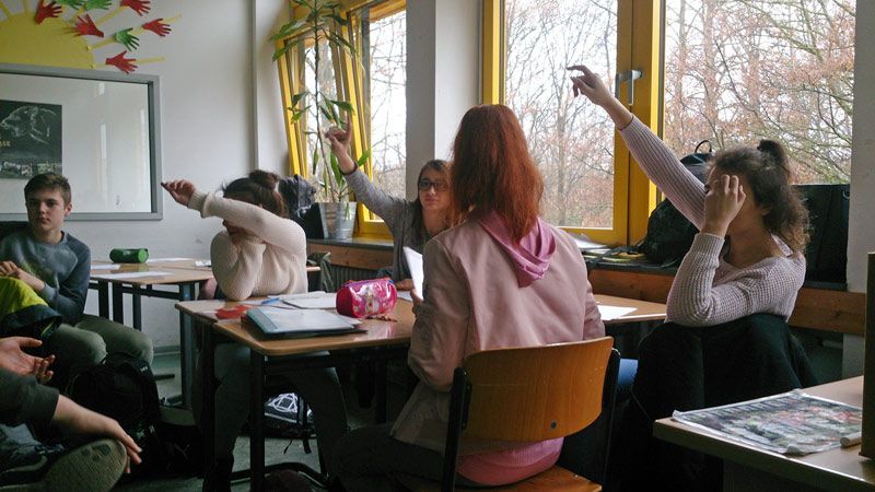 Schüler beim Unterricht. Foto: BUND