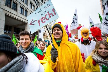 "Wir haben es satt!"-Demo in Berlin 2017, Foto: Jörg Farys