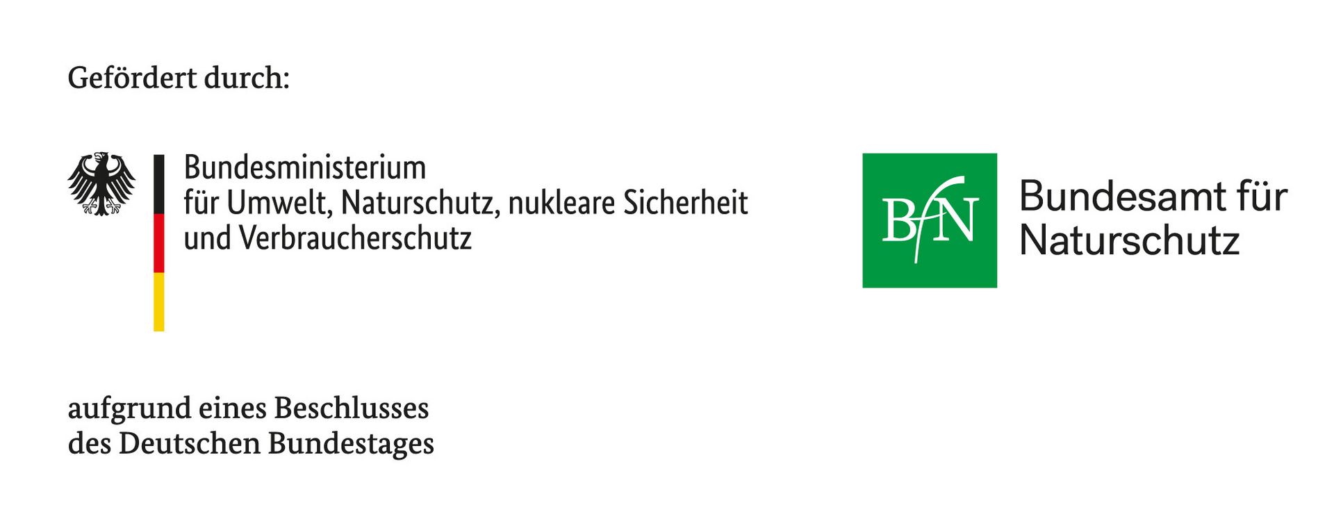 Logoleiste Bundesprogramm Biodiversität, BMU, BFN