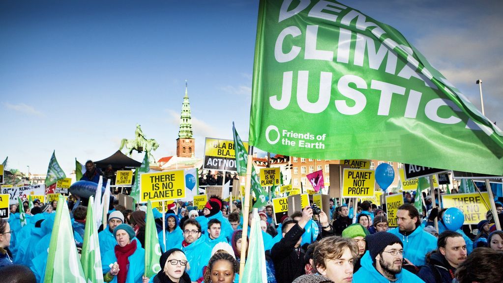AktivistInnen für Klimagerechtigkeit; Foto: Christofer Askman / Friends of the Earth 