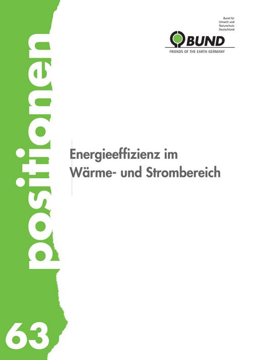Energieeffizienz im Wärme- und Strombereich