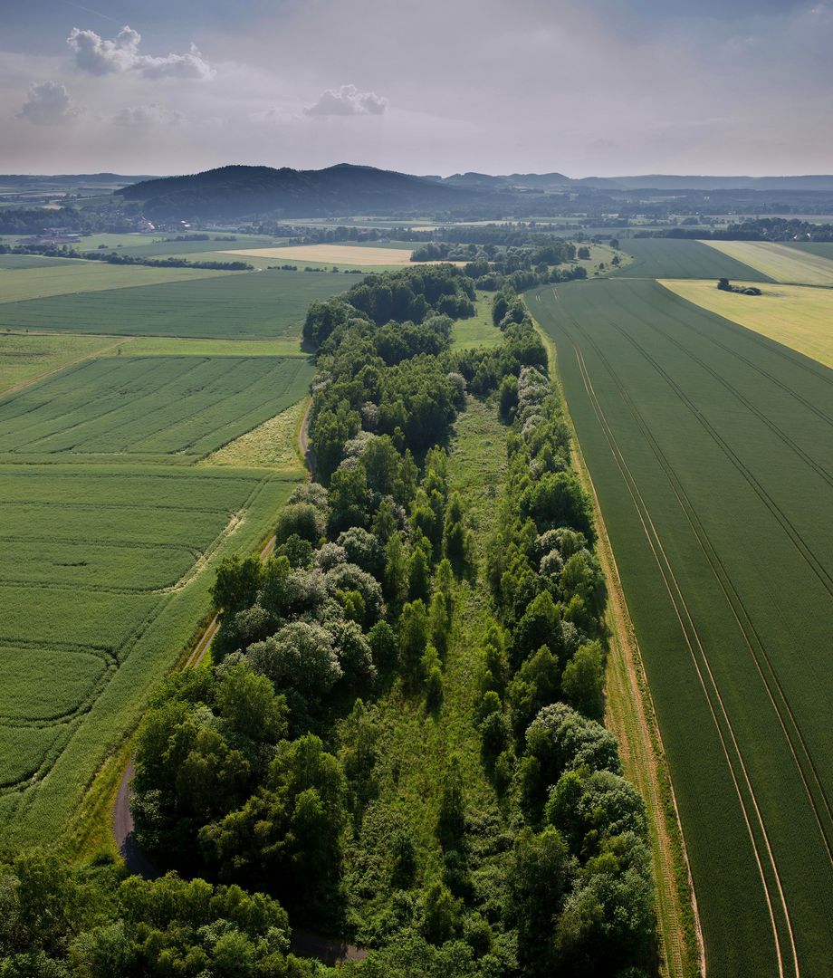 Luftbild Grünes Band zwischen Mitwitz und Neustadt bei Coburg