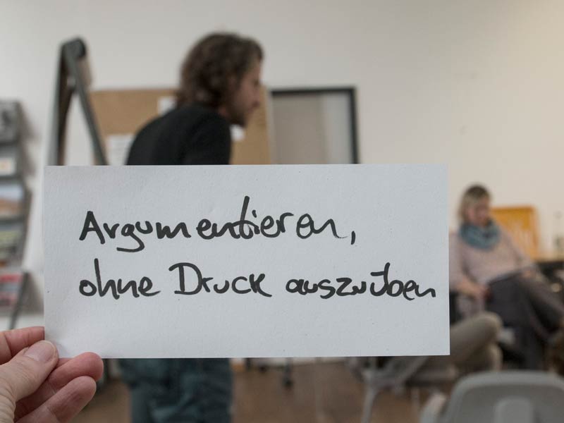 BUND-Workshop Argumentationstraining. Foto: Kerstin Hartmann / BUND