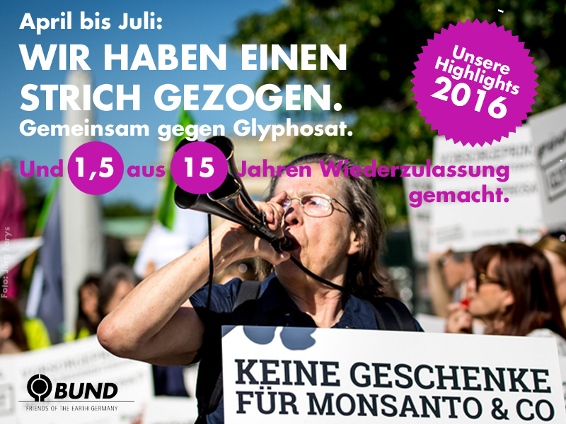 Gemeinsam gegen Glyphosat. Foto: Jörg Farys / BUND