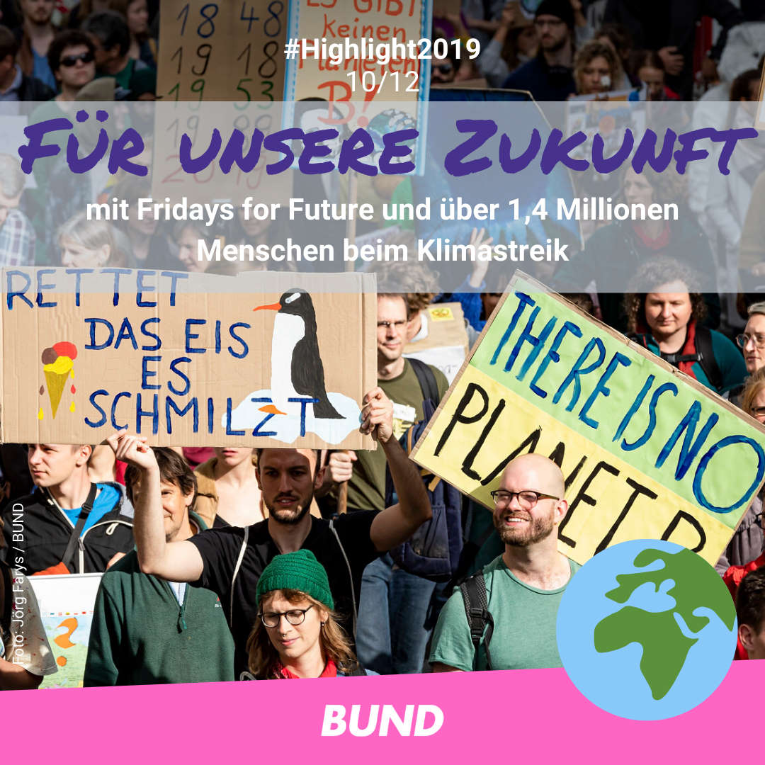 BUND-Highlight #10: 1,4 Mio. Menschen beim Klimastreik