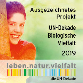 Ausgezeichnetes Projekt der "UN-Dekade Biologische Vielfalt" 2019