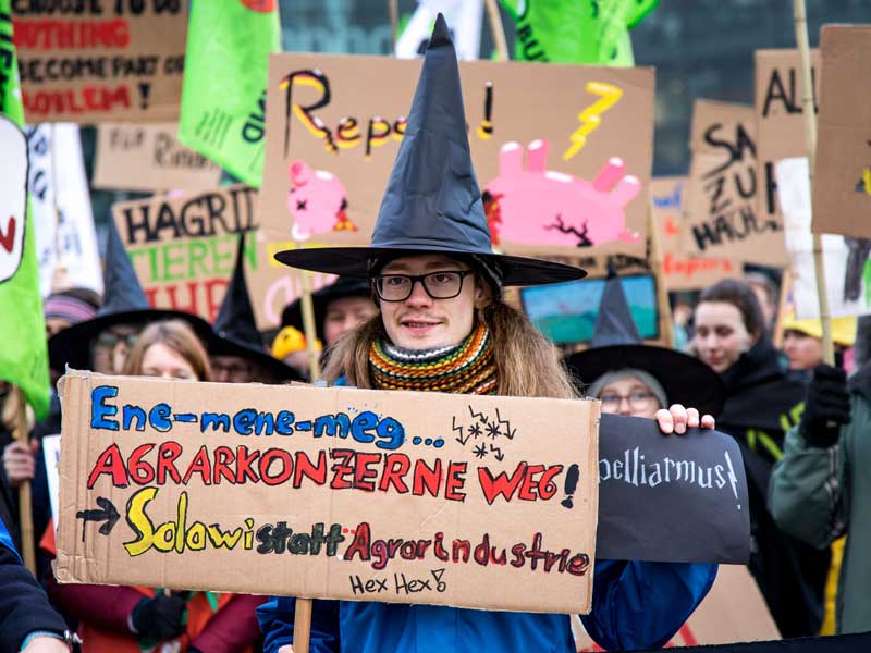 "Wir haben es satt!"-Demo in Berlin 2018, Foto: Jörg Farys
