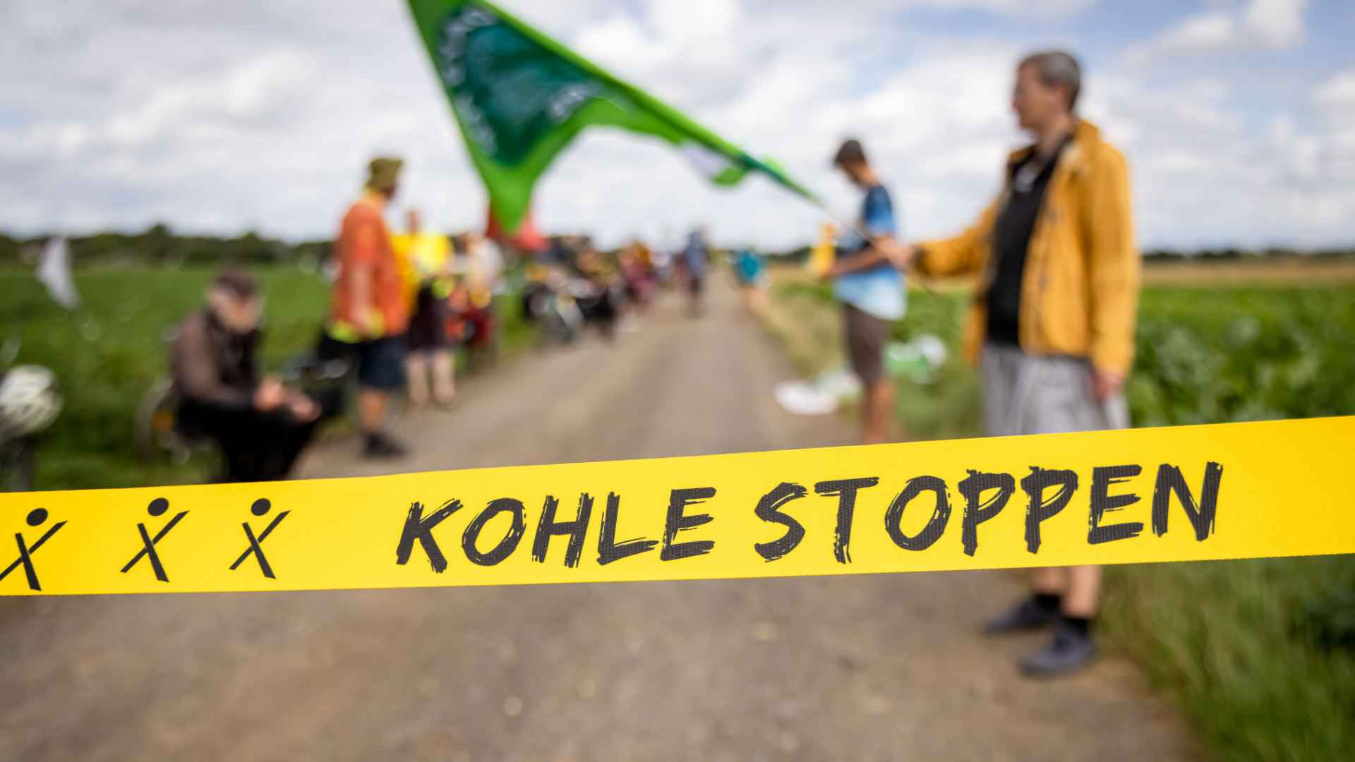 Banner "Kohle stoppen". Foto: Jörg Farys / BUND