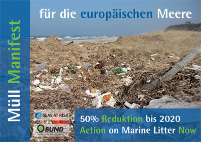 Müll-Manifest für die europäischen Meere. Foto: BUND