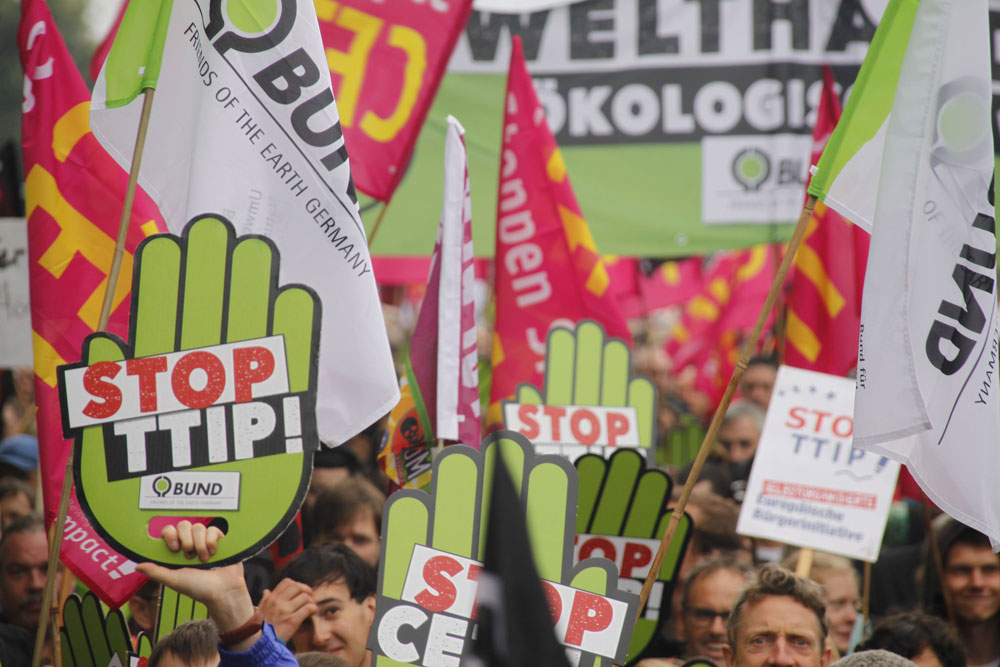 Stop CETA TTIP Demo Hamburg