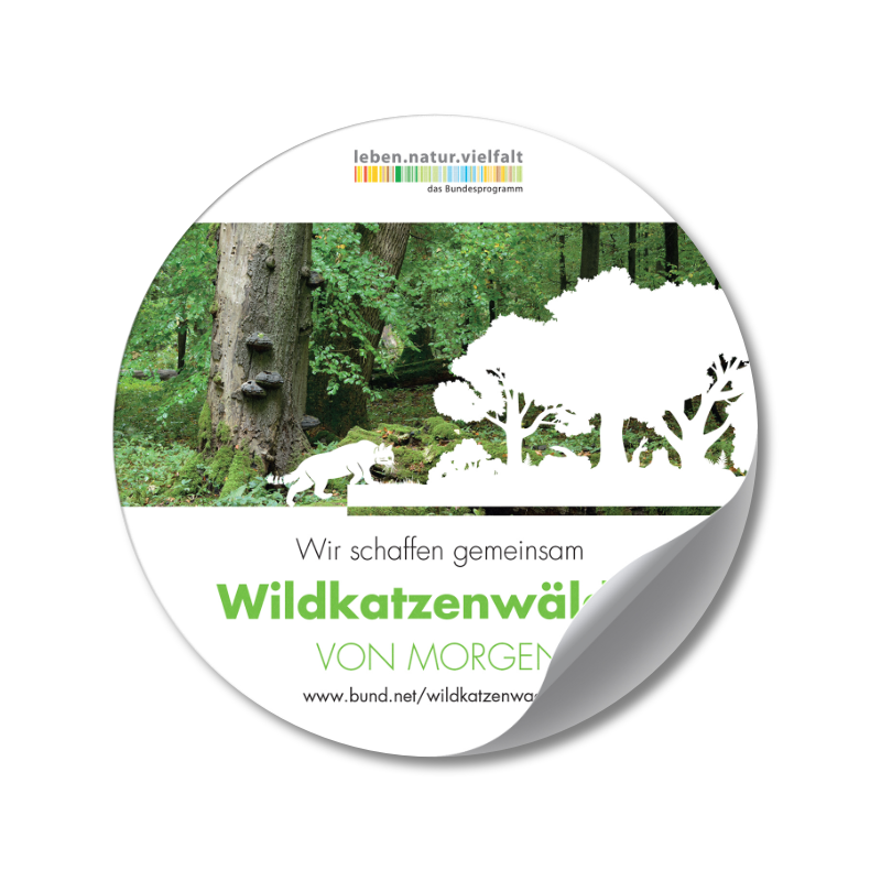 Sticker Projekt Wildkatzenwälder