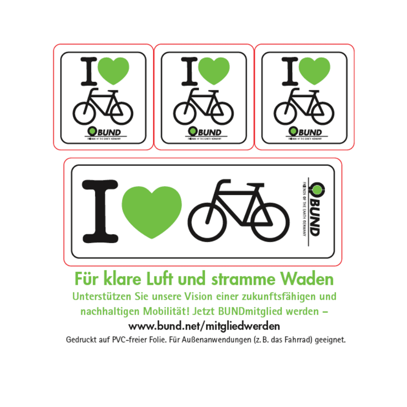 Aufkleber "I love my bike!"